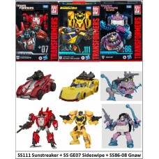 Transformers Studio Series: Deluxe Class SS111 Concept Art Sunstreaker / GE07 Sideswipe / SS86-08 Gnaw ( 3 Boxes)